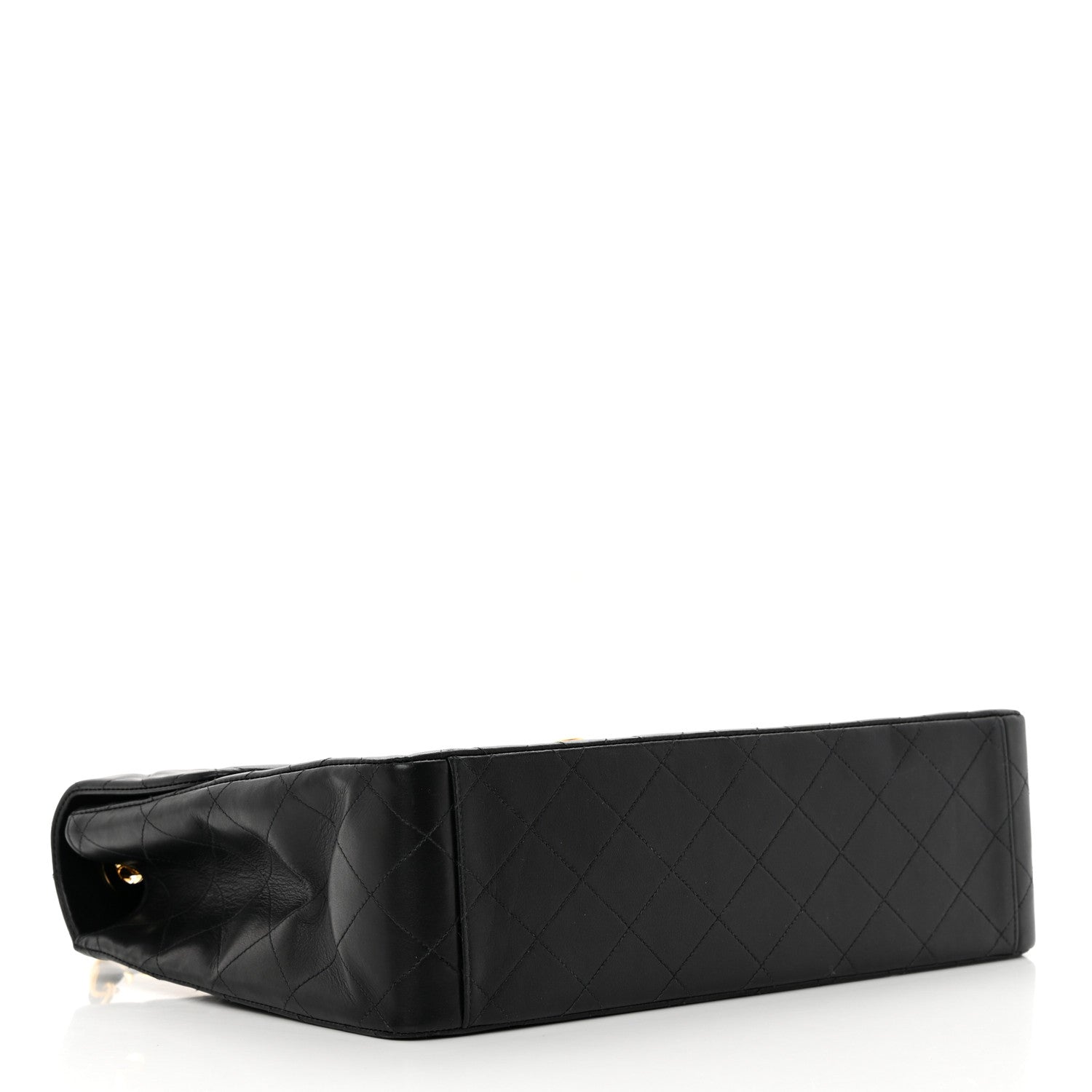 Chanel Lambskin Quilted XL Jumbo Single Flap Black 4 of 15