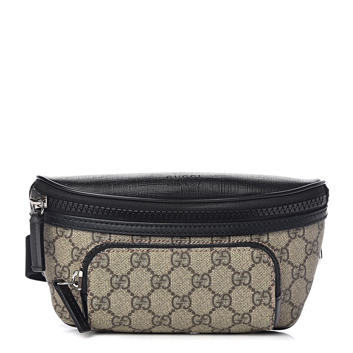GG Supreme Monogram Belt Bag Black