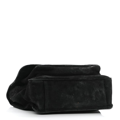 Saint Laurent Suede Monogram Medium Niki Chain Satchel Black 7 of 11
