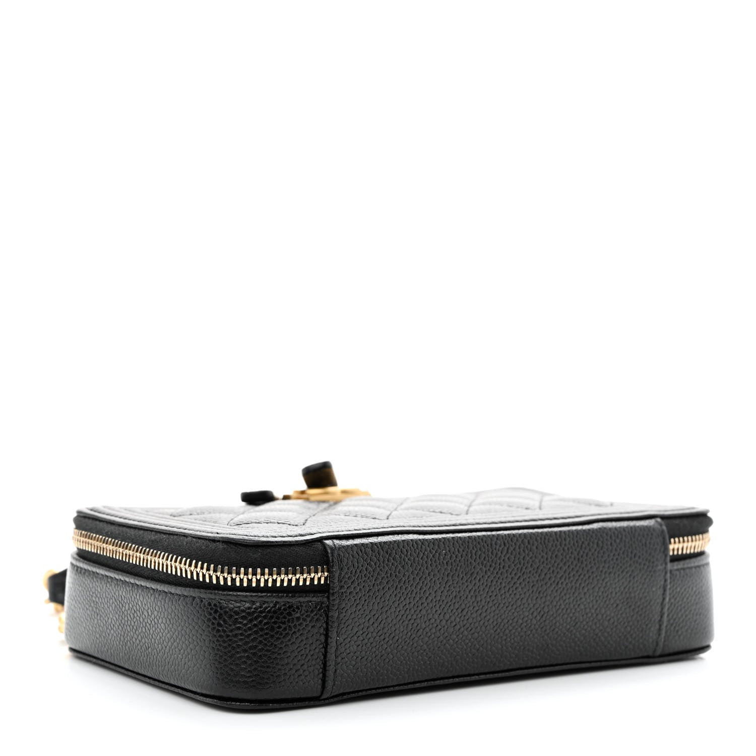 Chanel Caviar Quilted Boy Zip Phone Holder With Chain Black 4 of 11