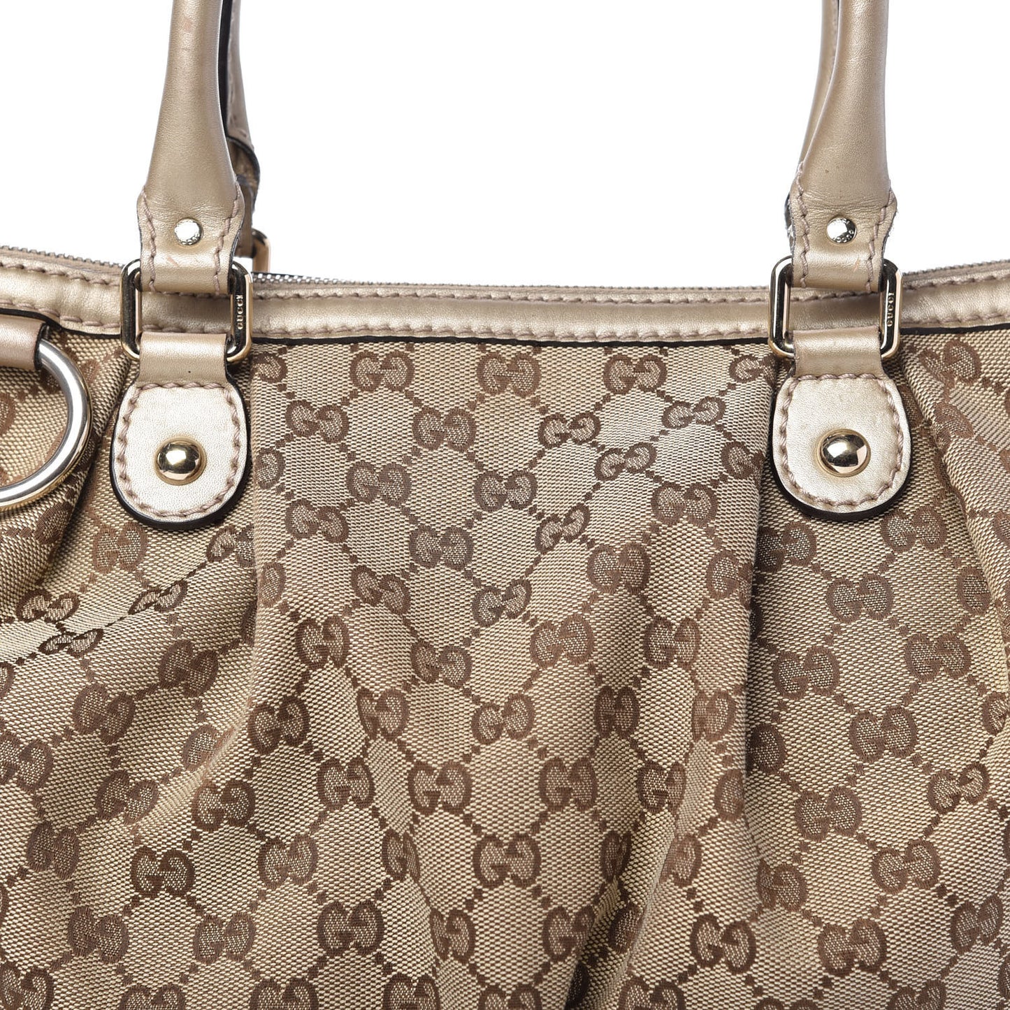 Monogram Medium Sukey Top Handle Bag Golden Beige