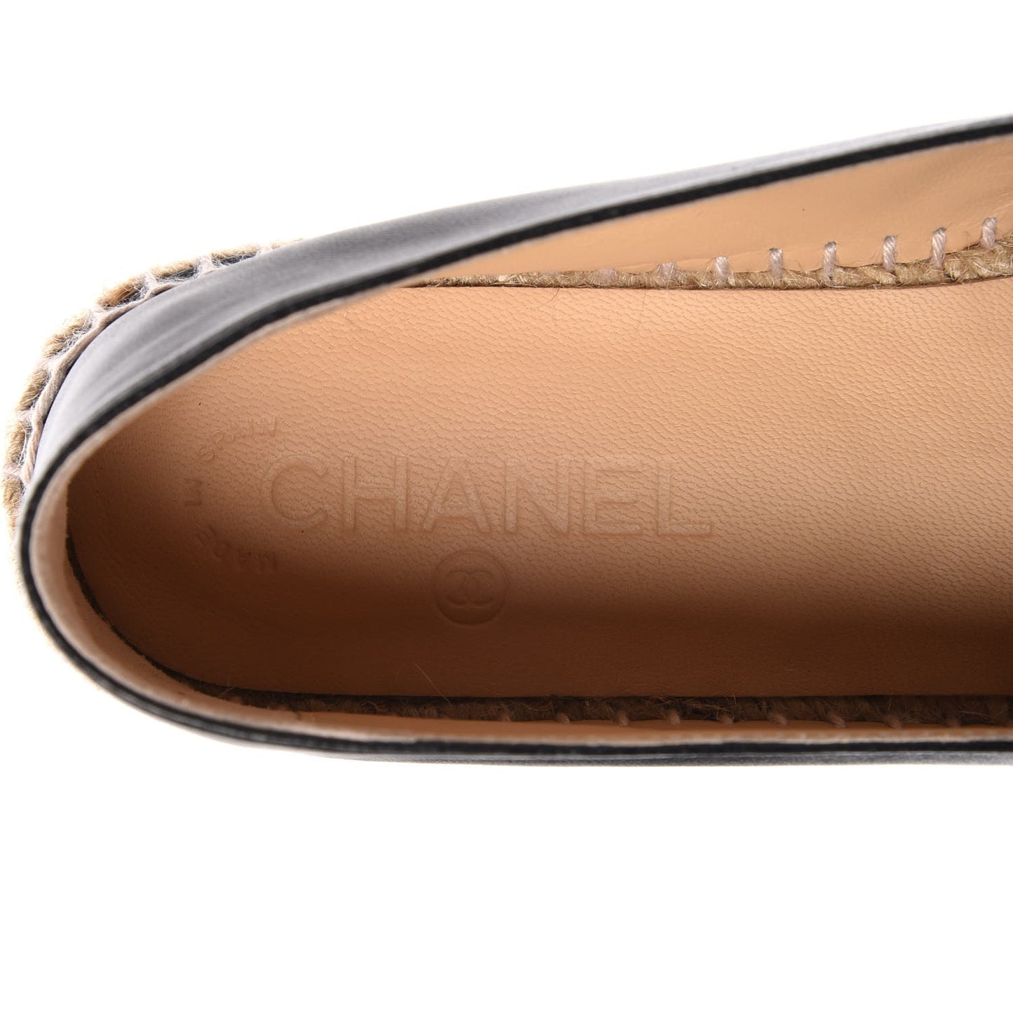 Lambskin CC Espadrilles 40 Black