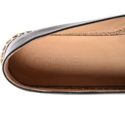 Chanel Lambskin CC Espadrilles 40 Black 8 of 10