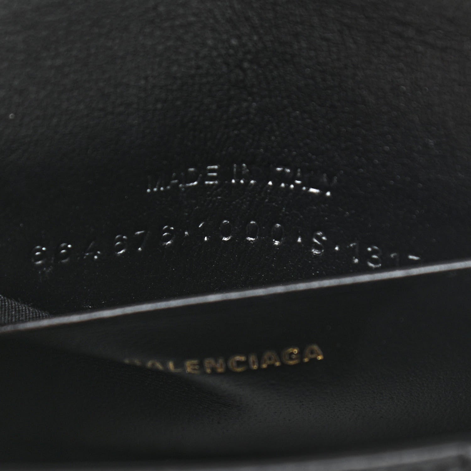 Balenciaga Shiny Box Calfskin Hourglass Top Handle Bag Mini with Chain Black 6 of 10