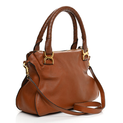 Chloe Calfskin Medium Marcie Satchel Tan 3 of 22