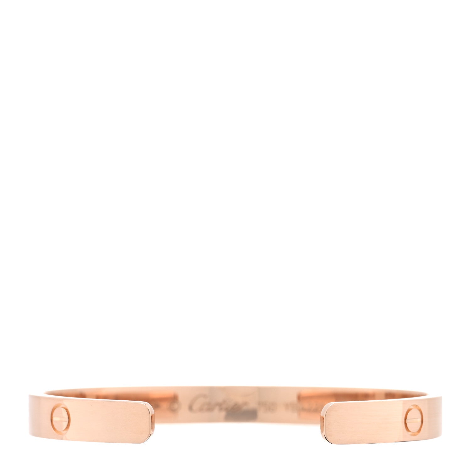 Cartier 18K Pink Gold LOVE Cuff Bracelet 17 2 of 3