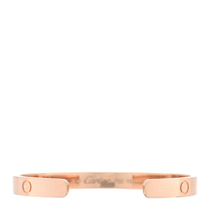 Cartier 18K Pink Gold LOVE Cuff Bracelet 17 2 of 3