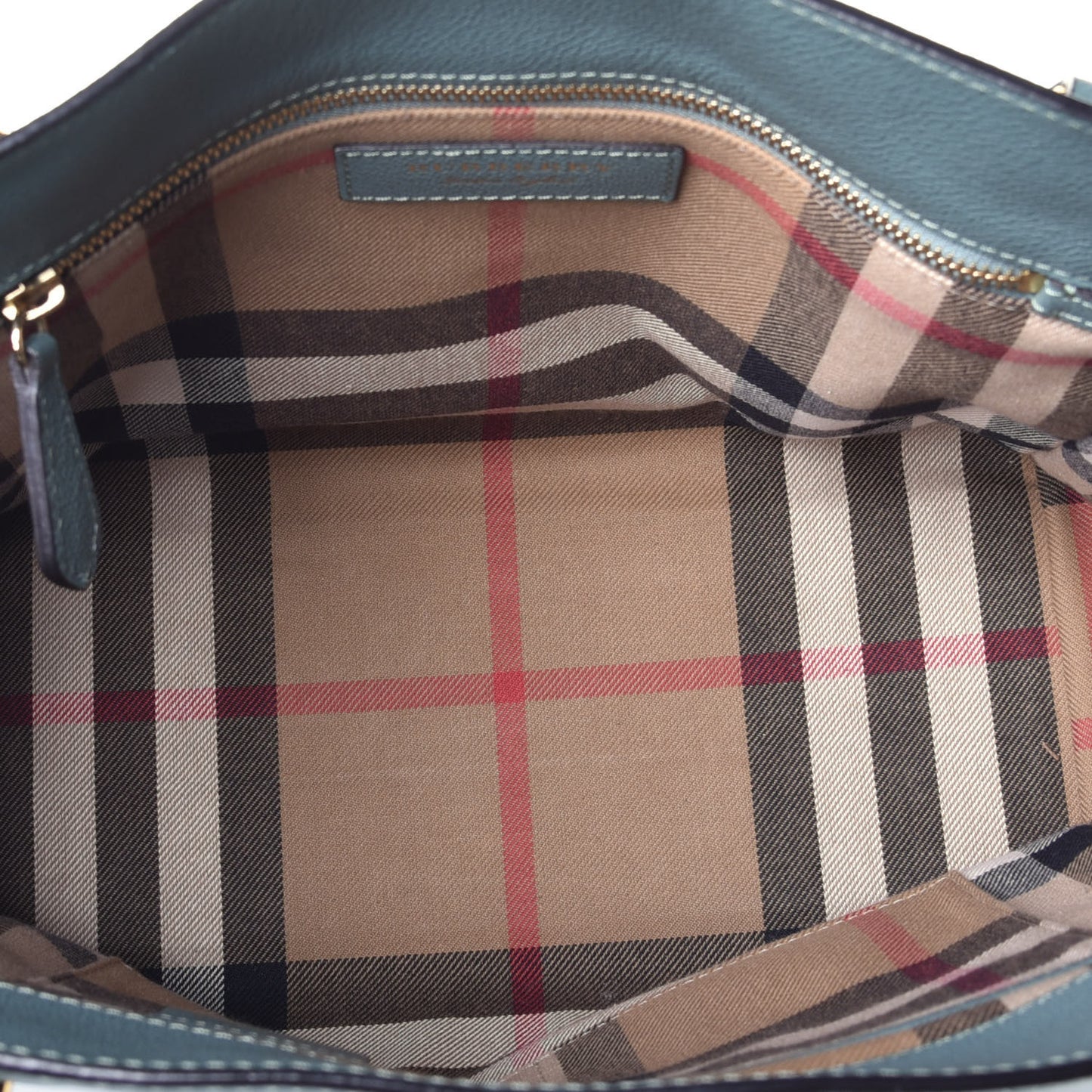 Soft Grain Calfskin Medium Buckle Tote Celadon Blue