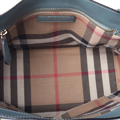 Burberry Soft Grain Calfskin Medium Buckle Tote Celadon Blue 10 of 16