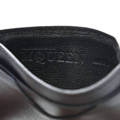 Alexander McQueen Calfskin Embossed Card Holder Navy 6 of 10