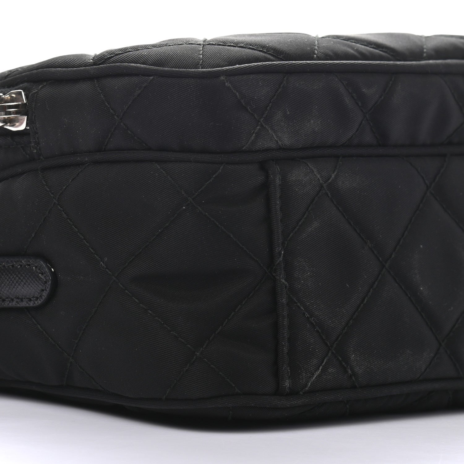 Prada Nylon Tessuto Impuntu Quilted Crossbody Bag Black 8 of 10