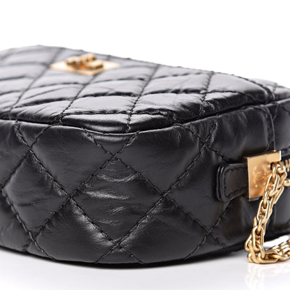 Chanel Aged Calfskin Quilted Mini Reissue Camera Case Black 9 of 10