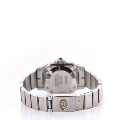 Cartier Stainless Steel 18K Yellow Gold 24mm Santos De Cartier Galbee Automatic Watch 4 of 7
