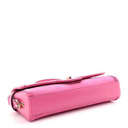 Gucci GG Monogram Textured Dollar Calfskin Small Luce Shoulder Bag Pink 4 of 10