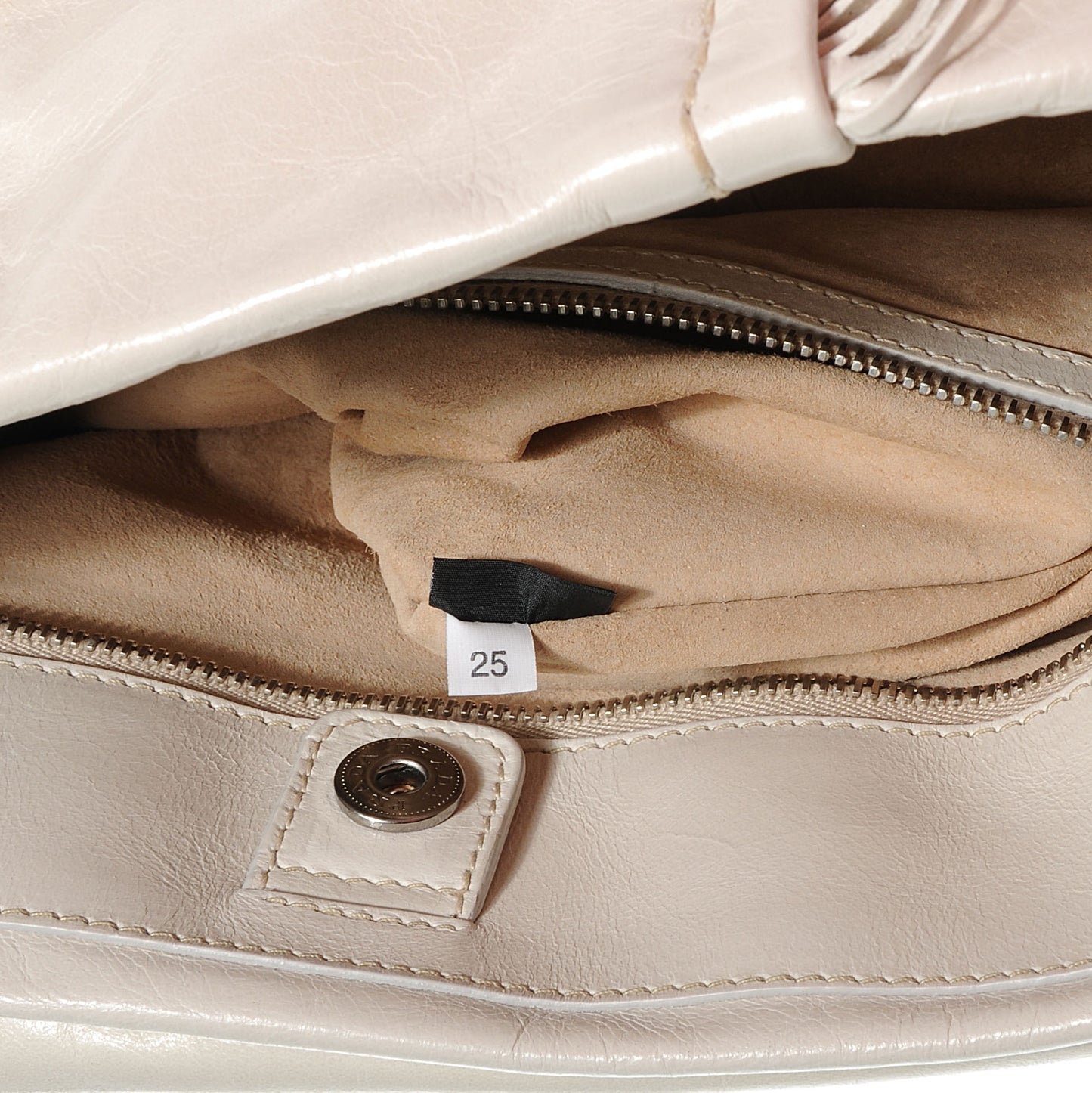 Vitello Shine Fringe Studded Flap Hobo Talco