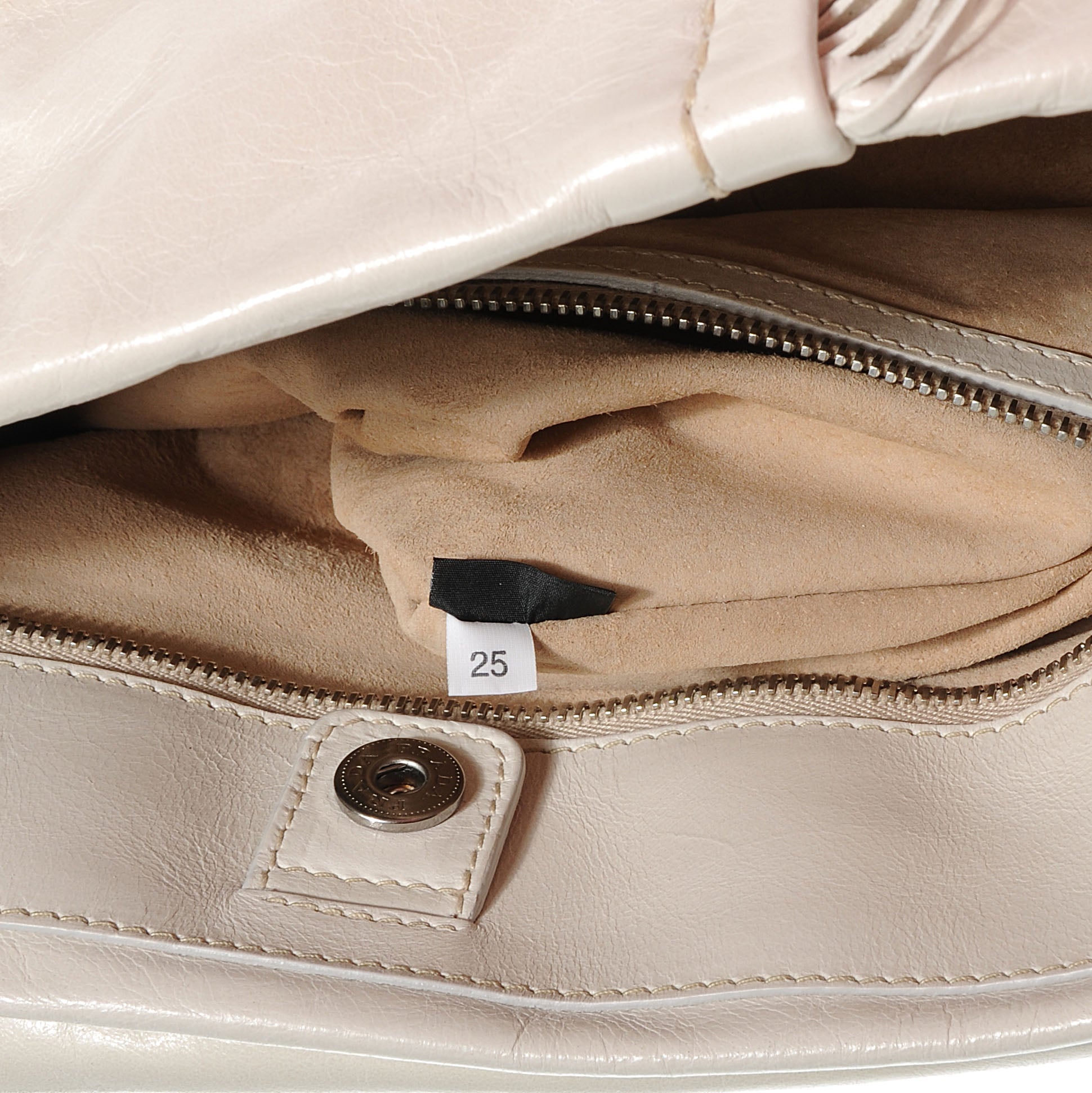 Prada Vitello Shine Fringe Studded Flap Hobo Talco 8 of 8