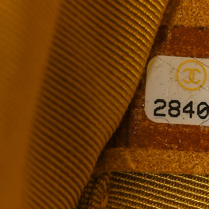 Chanel Aged Calfskin Chevron Quilted Small Gabrielle Backpack Yellow 7 of 11