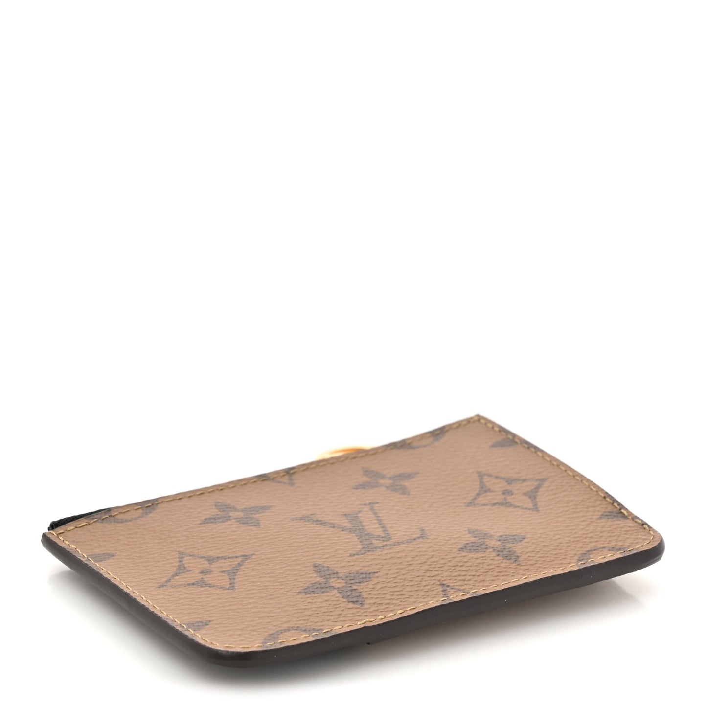Reverse Monogram Zipped Romy Card Holder
