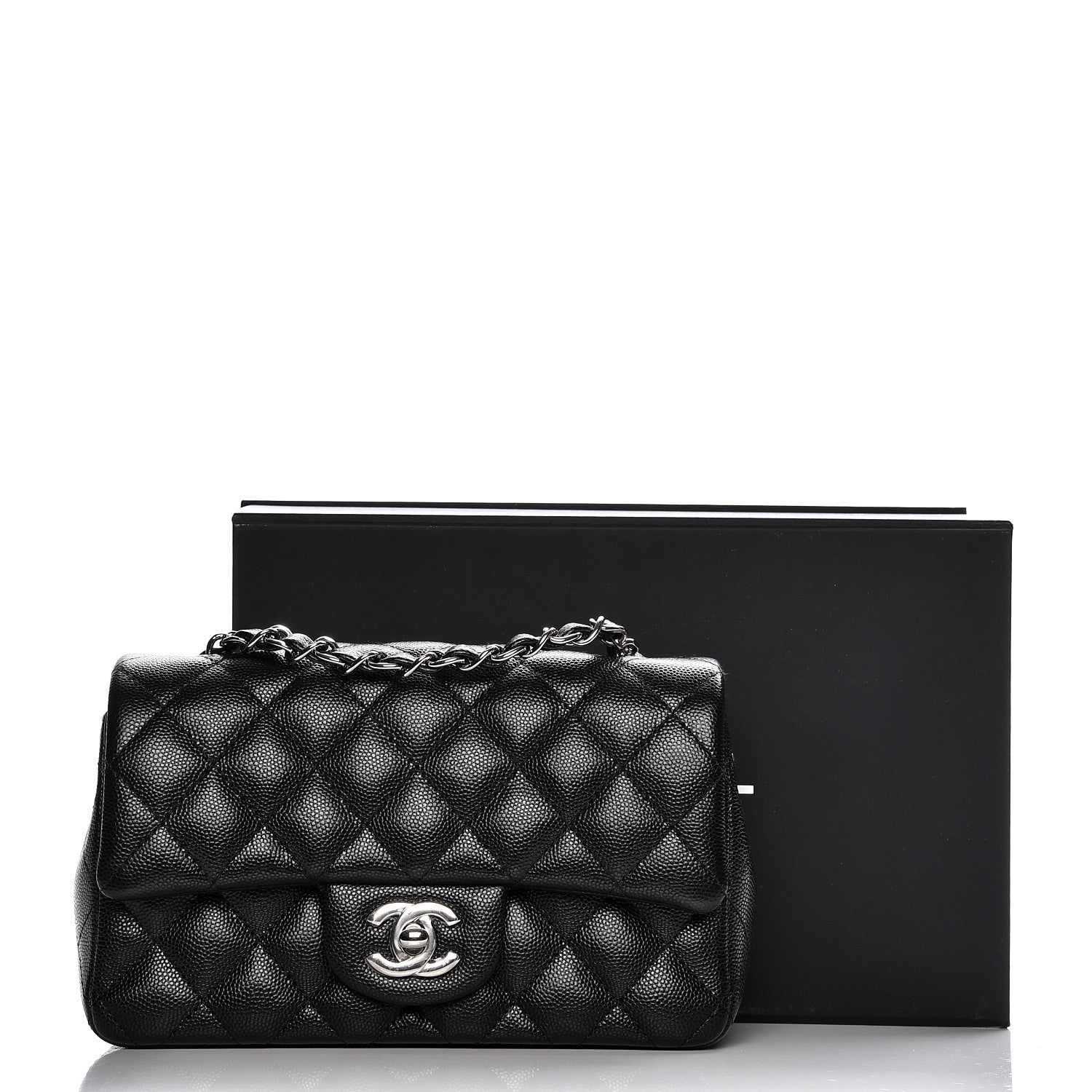 Chanel Caviar Quilted Mini Rectangular Flap Black 8 of 8