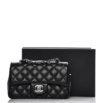 Chanel Caviar Quilted Mini Rectangular Flap Black 8 of 8
