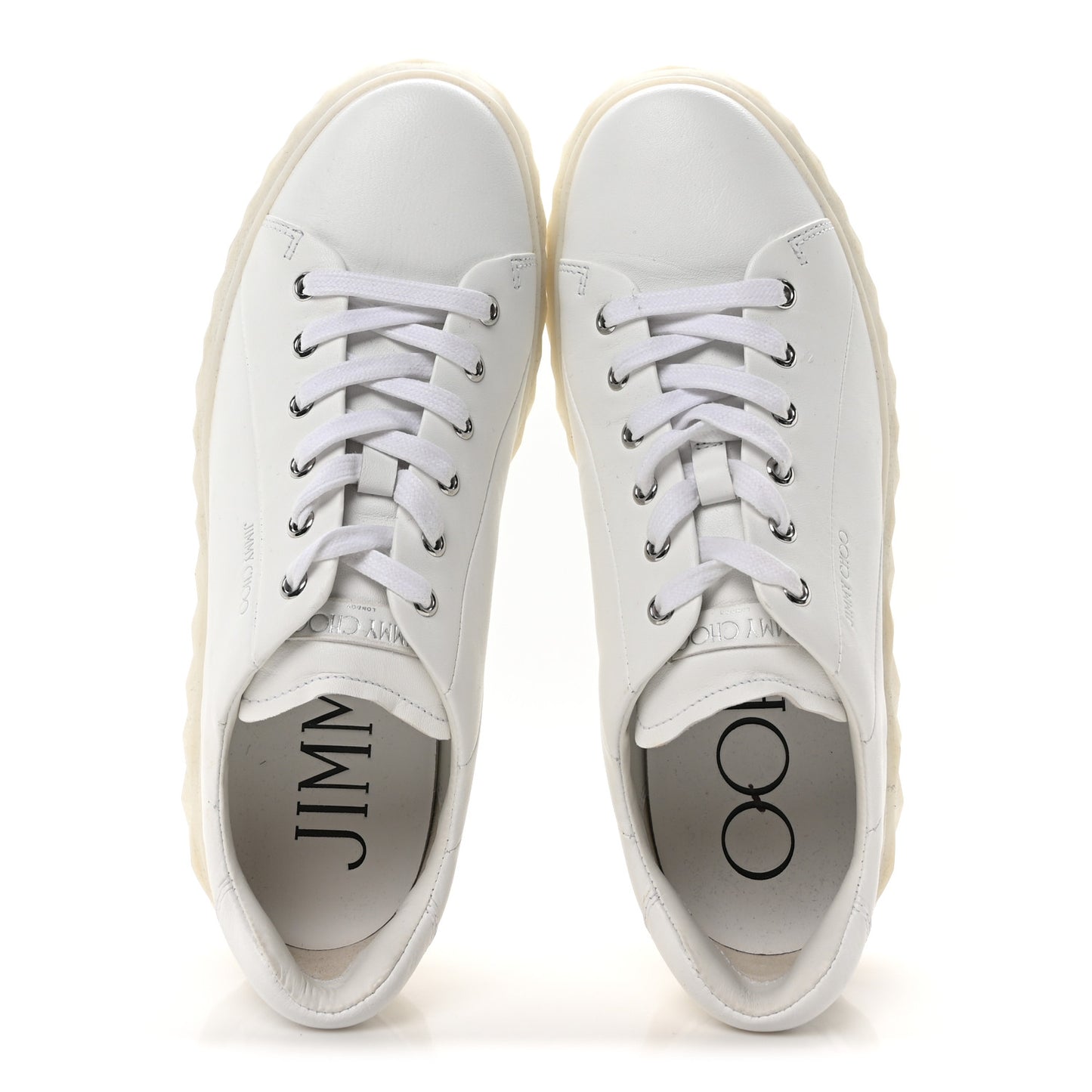 Nappa Diamond Light Platform Sneakers 41 White