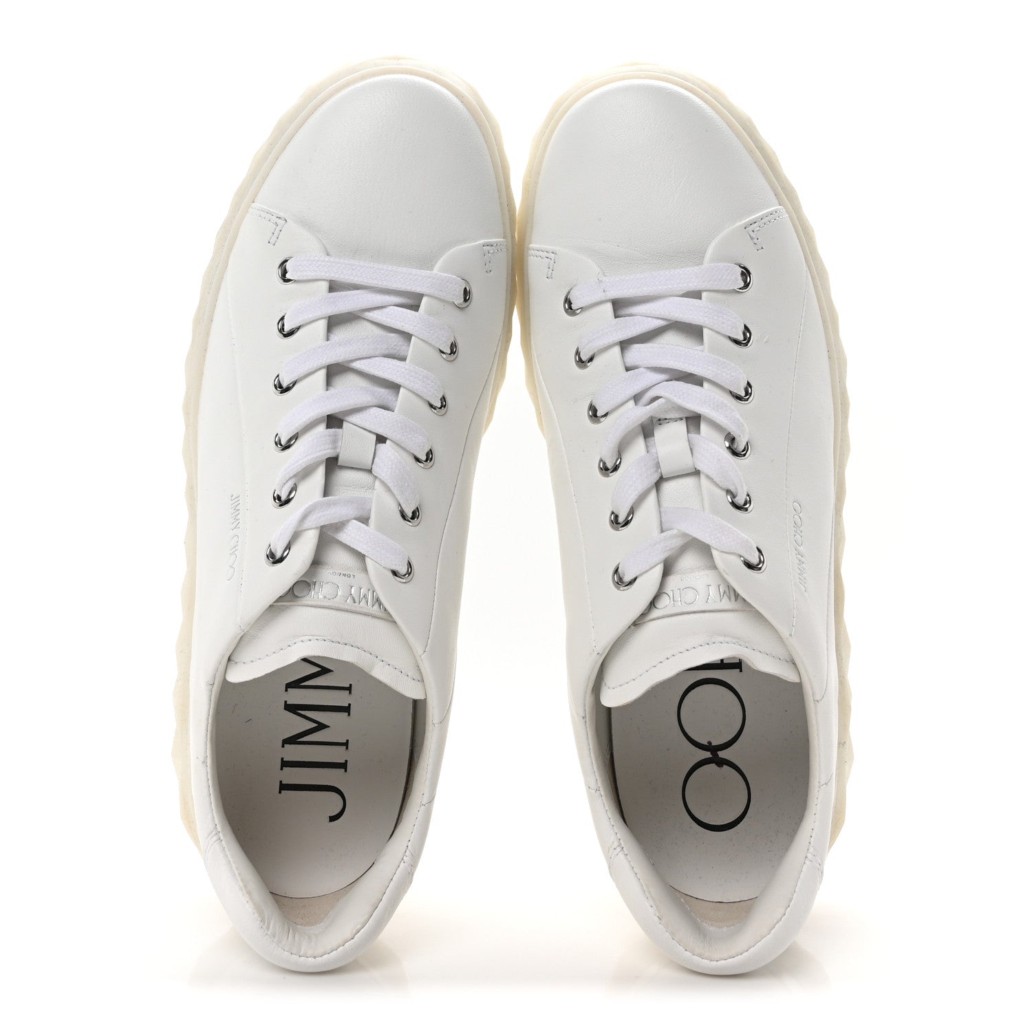 Jimmy Choo Nappa Diamond Light Platform Sneakers 41 White 2 of 8