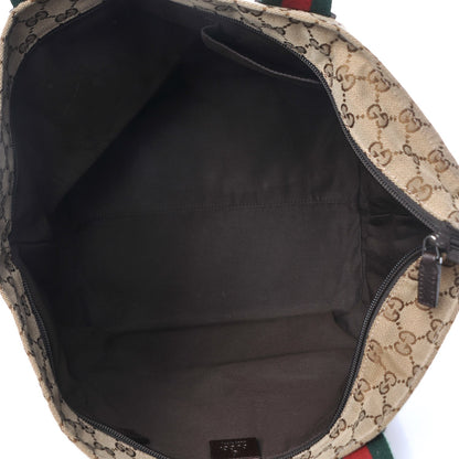 Gucci GG Monogram Large Web Handle Bucket Tote 5 of 7