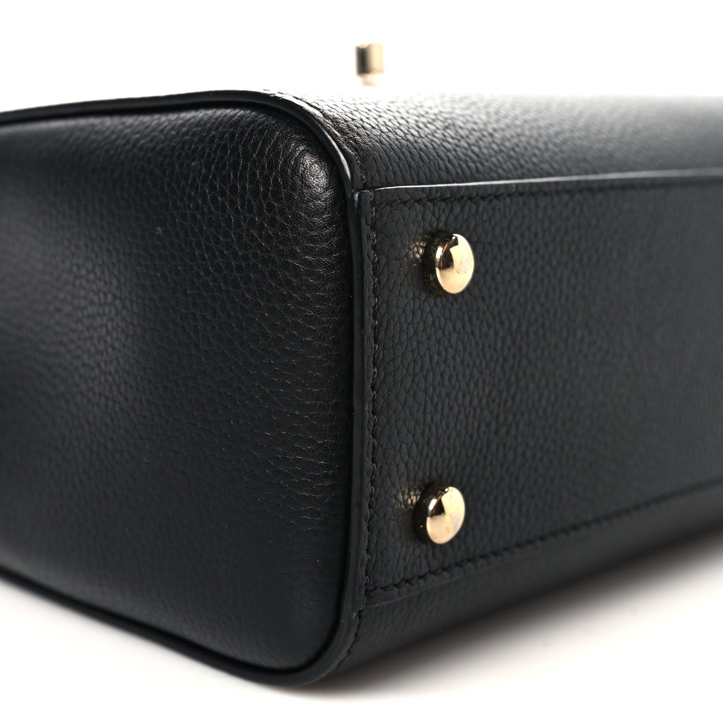 Grained Calfskin Mini Neo Executive Shopper Tote Black