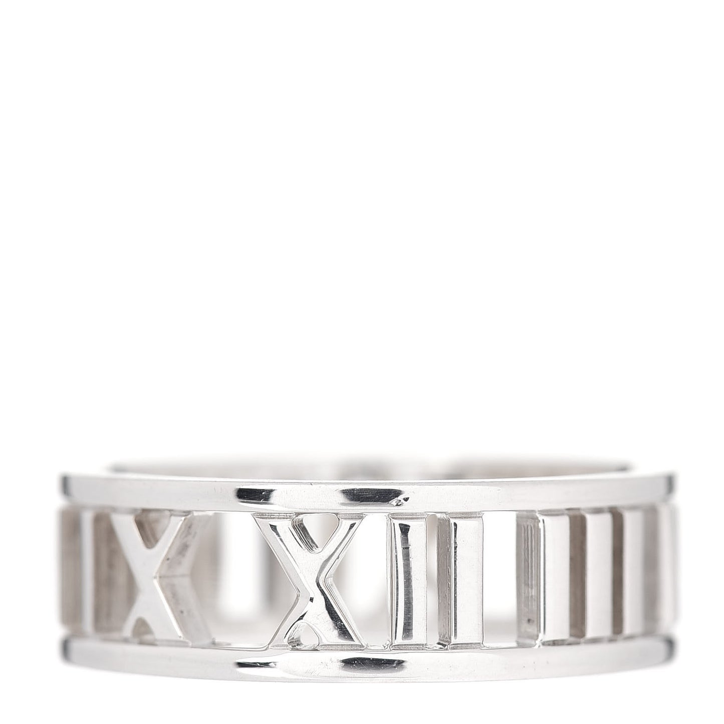Sterling Silver Wide Atlas Open Ring 55 7.25