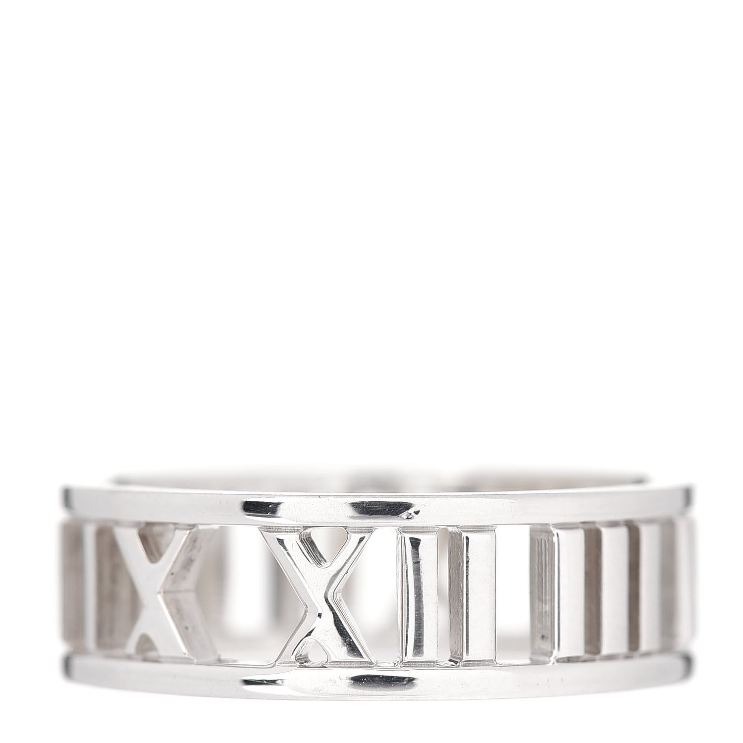 Tiffany Sterling Silver Wide Atlas Open Ring 55 7.25 1 of 4