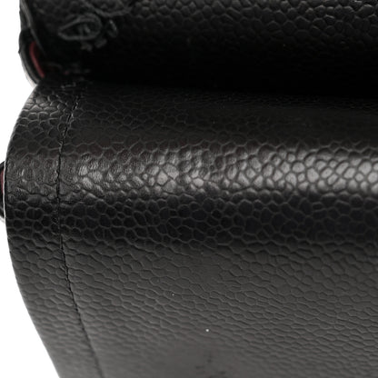 Chanel Caviar Quilted Medium Double Flap Black 12 of 16