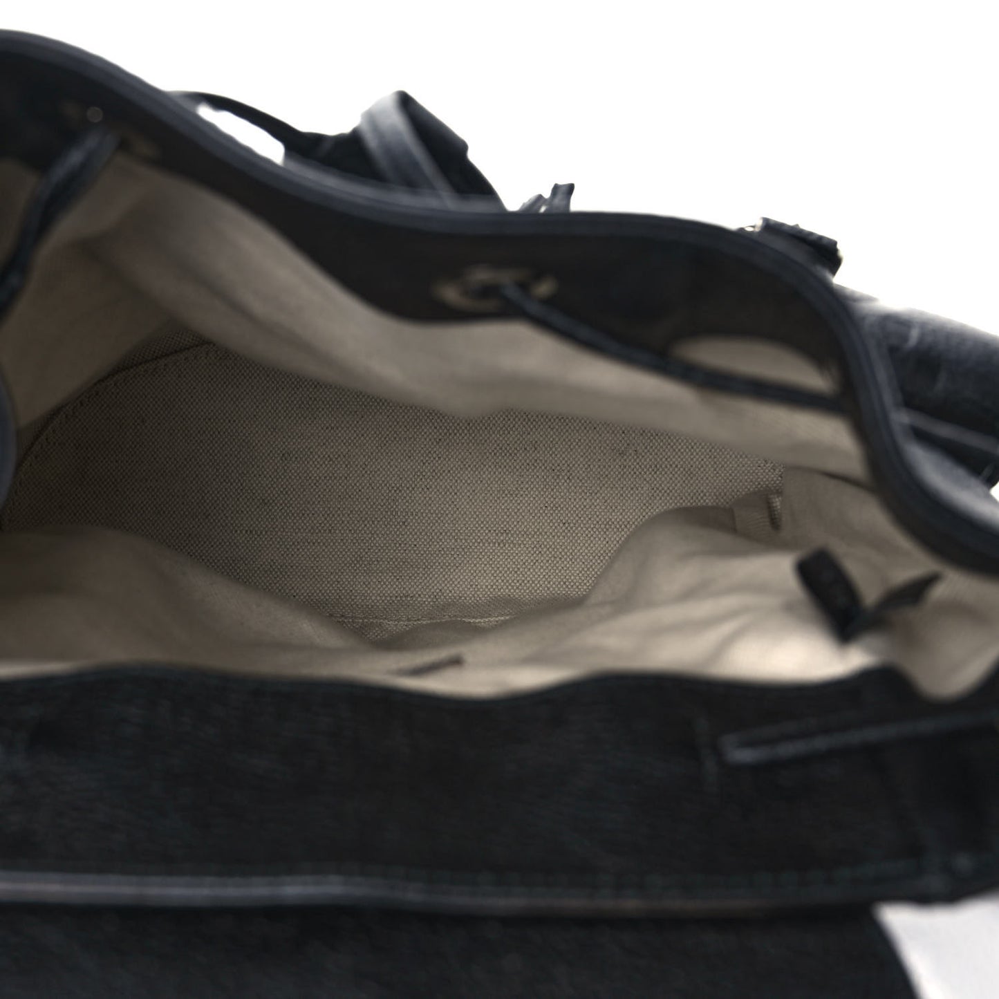 Calfskin Jumbo GG Embossed Small Backpack Black