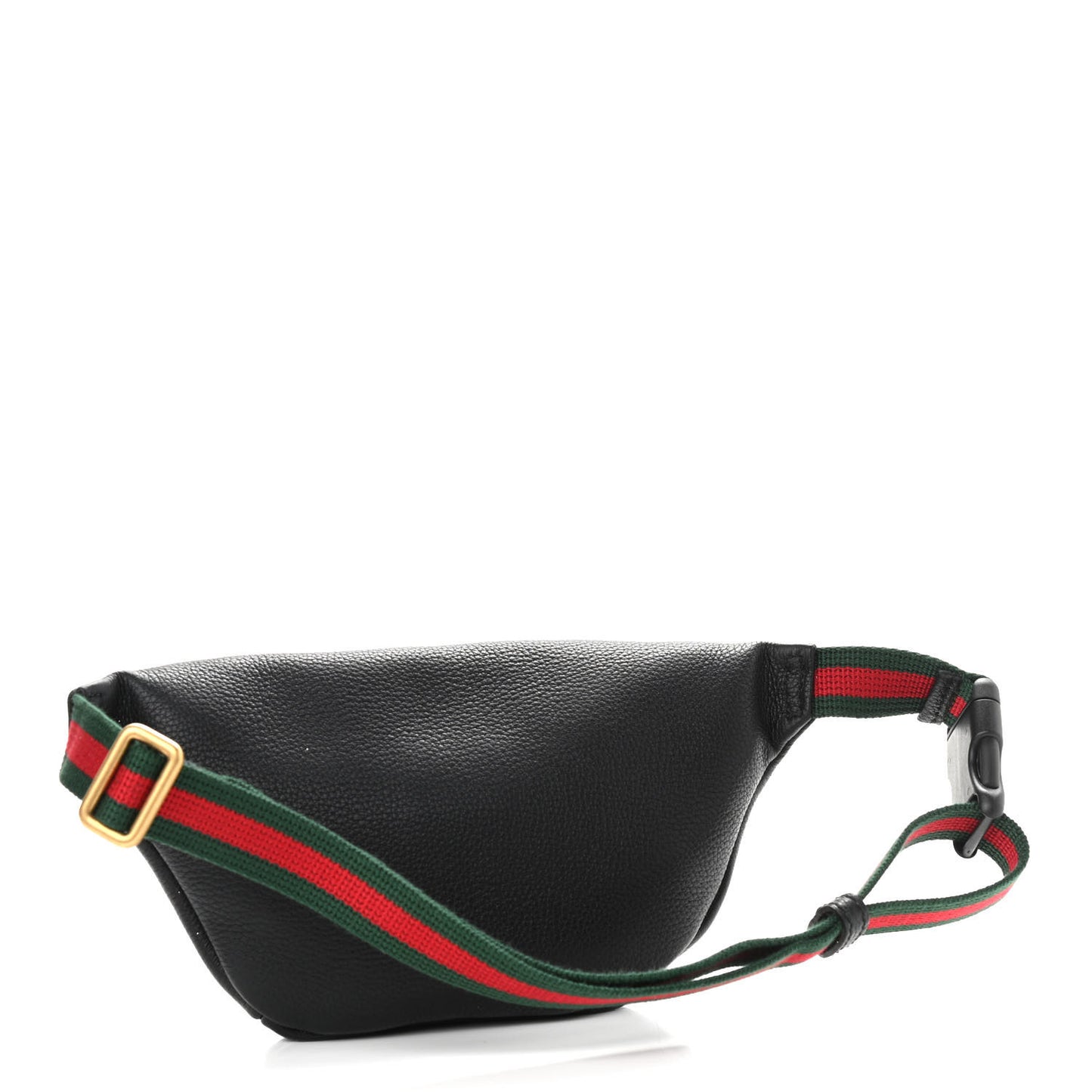 Grained Calfskin Small Logo Belt Bag Black