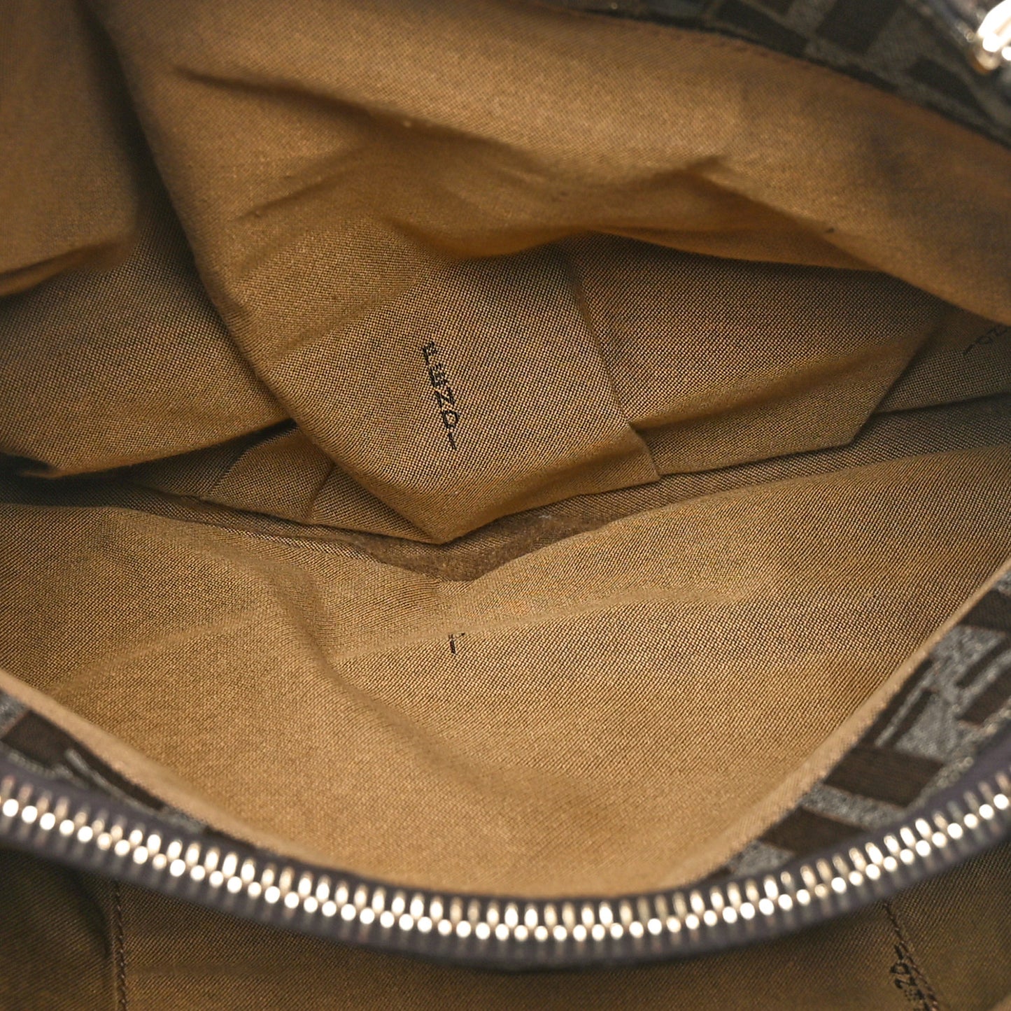 Metallic Lurex Zucca Small Mia Tote Tobacco