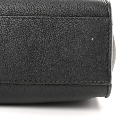 Louis Vuitton Soft Calfskin Mylockme Chain Bag BB Black 16 of 17