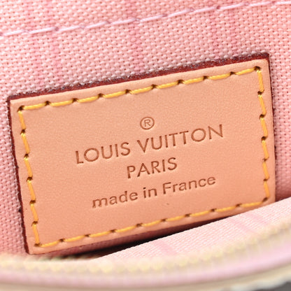 Louis Vuitton Damier Azur Neverfull MM GM Pochette Rose Ballerine 6 of 7