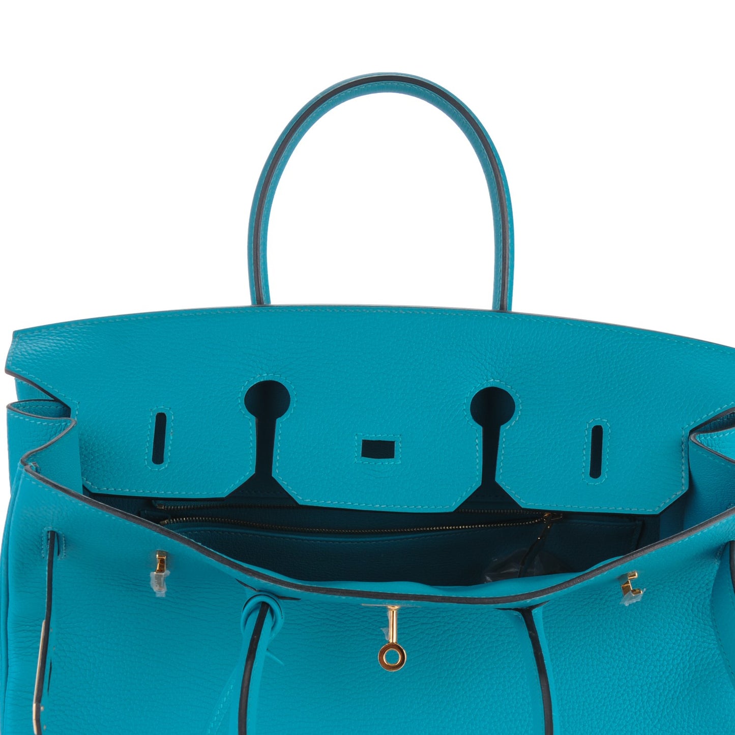 Taurillon Clemence Birkin 35 Turquoise