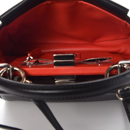 Fendi Nappa Karung Monster Eyes Mini Peekaboo Iconic Satchel Black Papavero 5 of 7