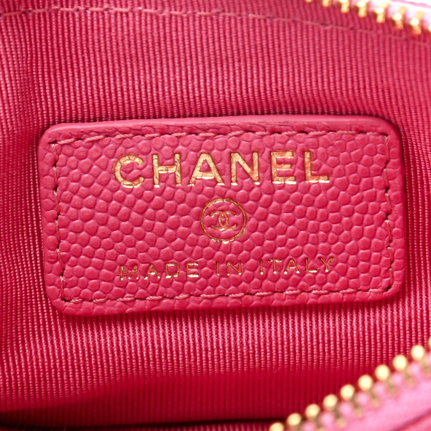 Chanel Caviar Quilted Small Cosmetic Case Pink 6 of 7