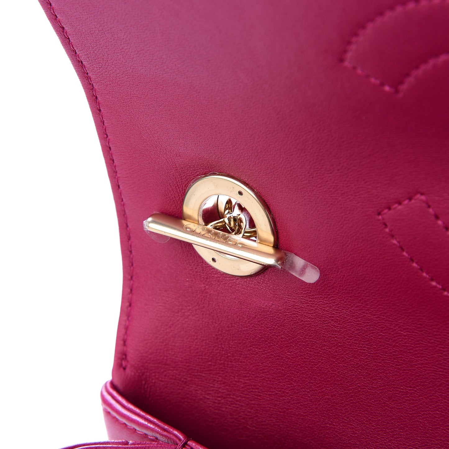 Lambskin Quilted Small Trendy CC Dual Handle Bag Dark Pink