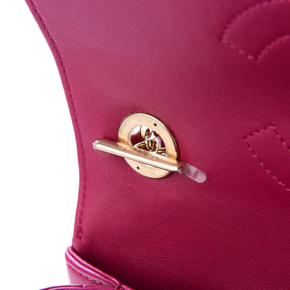 Chanel Lambskin Quilted Small Trendy CC Dual Handle Bag Dark Pink 7 of 10