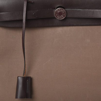 Hermes Vache Hunter Toile Herbag Zip 31 PM Etoupe Ebene 11 of 14
