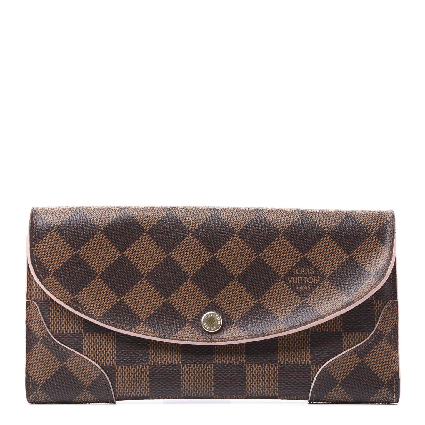 Damier Ebene Caissa Wallet Rose Ballerine