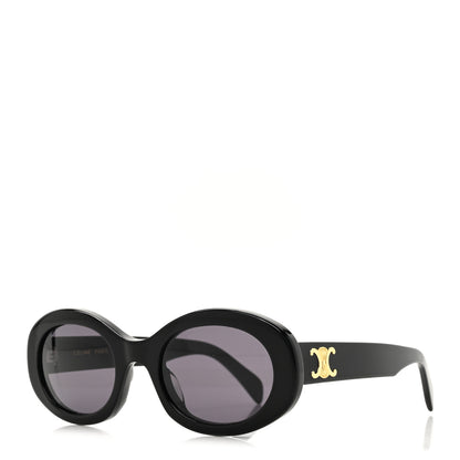 Celine Acetate Triomphe 01 Sunglasses CL 40194U Black 1 of 7
