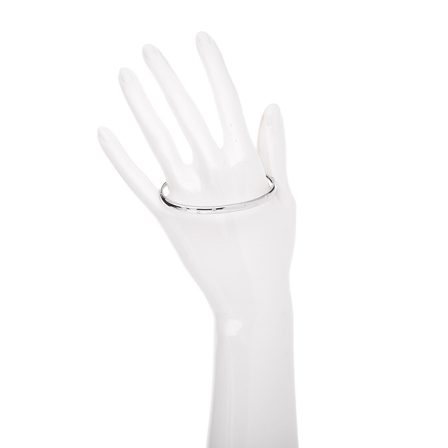 Platinum Diamond 4.5mm Etoile Bangle Bracelet