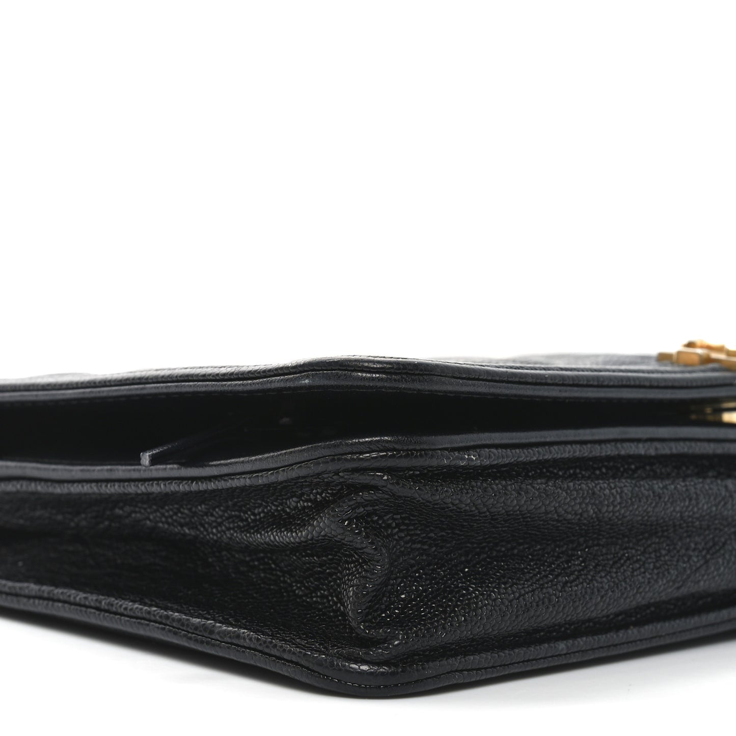 Caviar Quilted Boy Wallet On Chain WOC Black