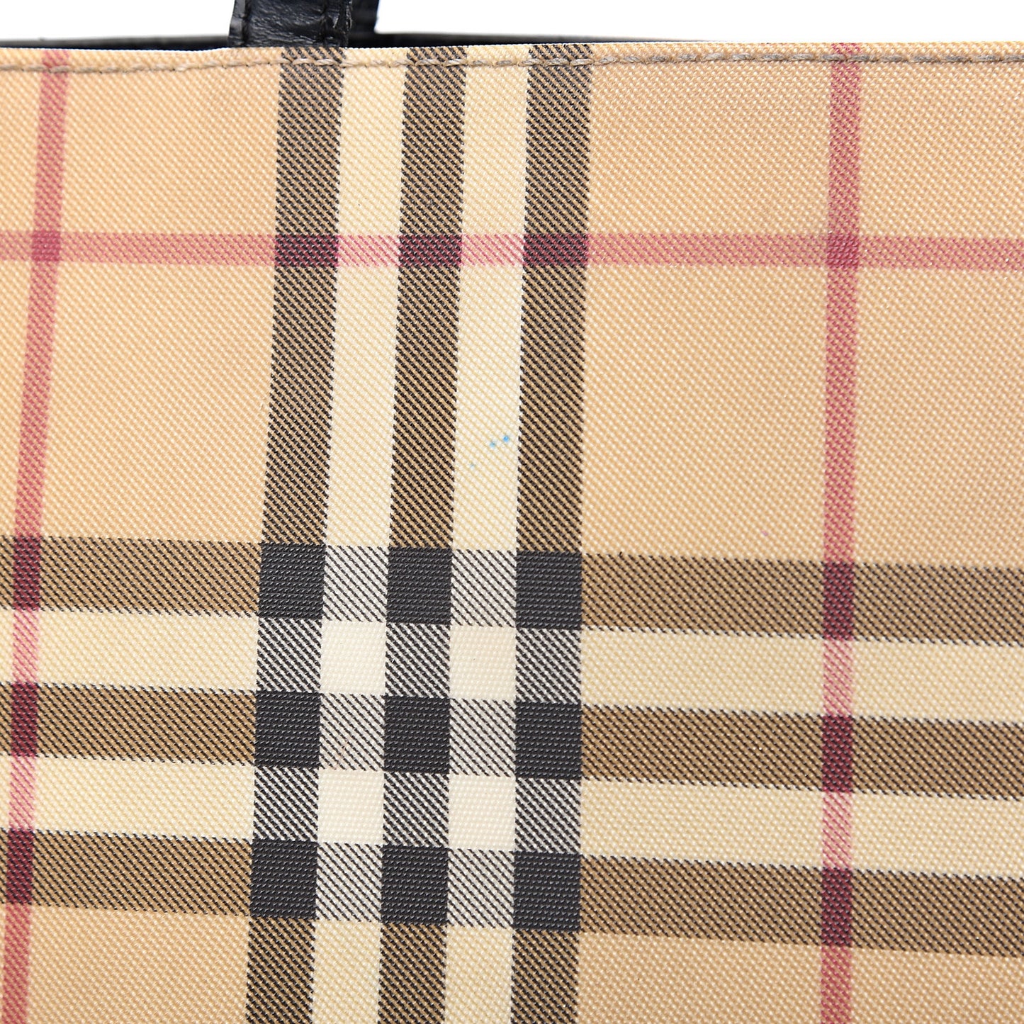 House Check Medium Tote Black
