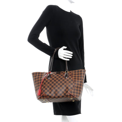 Louis Vuitton Damier Ebene Caissa Tote MM Cherry 2 of 13