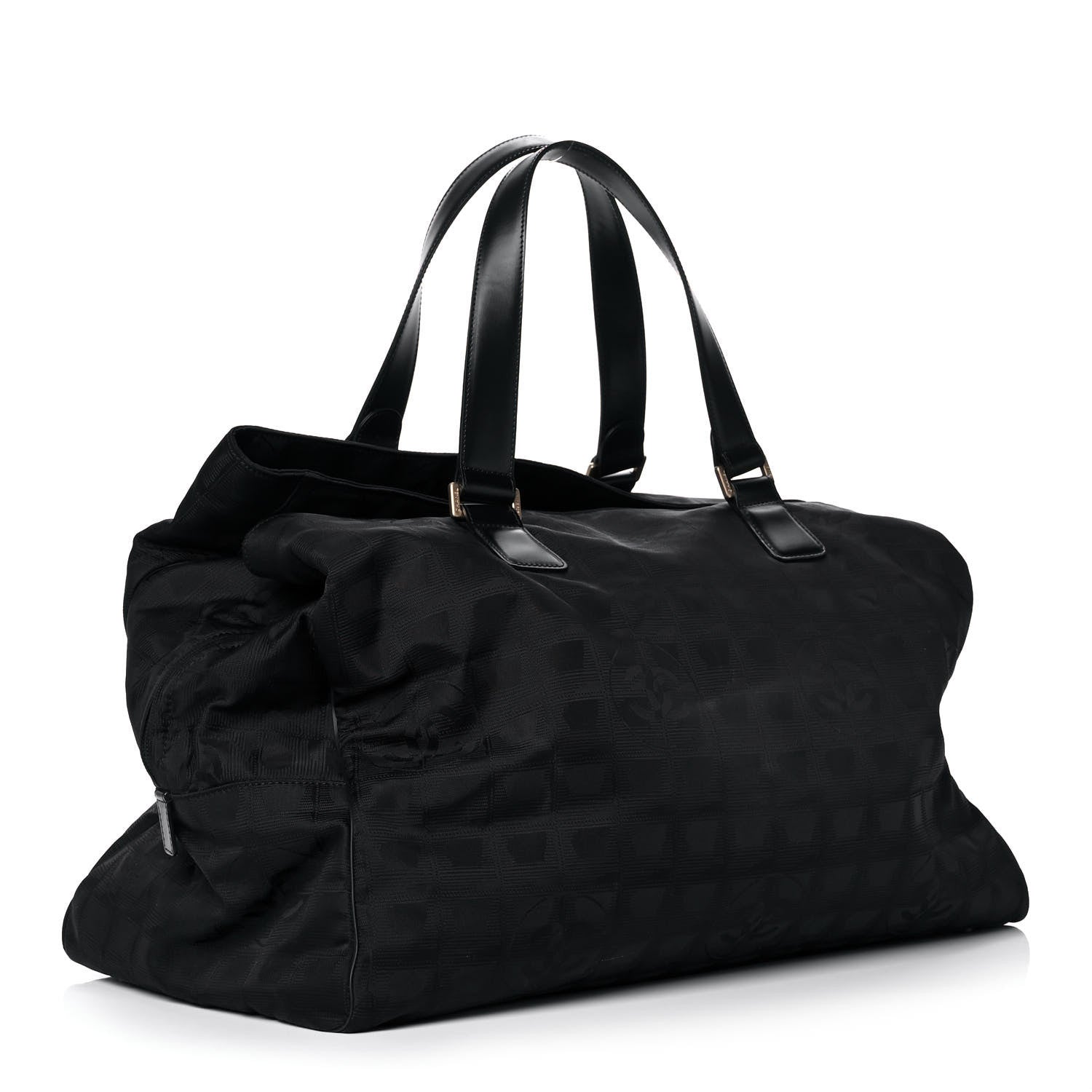 Chanel Nylon Large Travel Tote Black 3 of 13