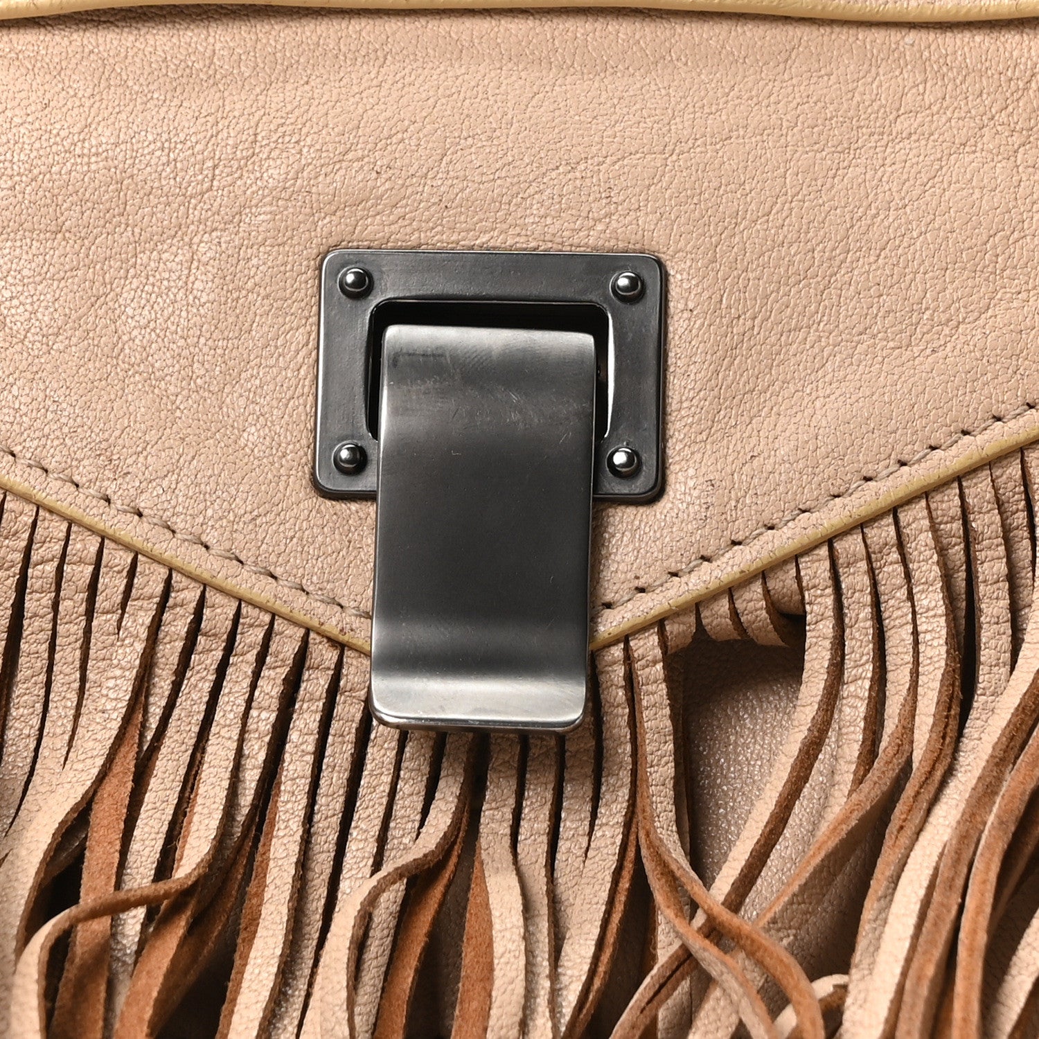 Proenza Schouler Lambskin Fringe Medium PS1 Satchel Nude 8 of 10